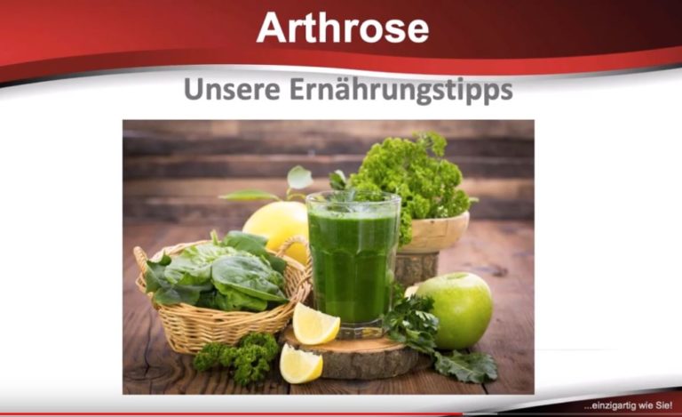 Ernährung bei Arthrose - Vitalis Gesundheitszentrum