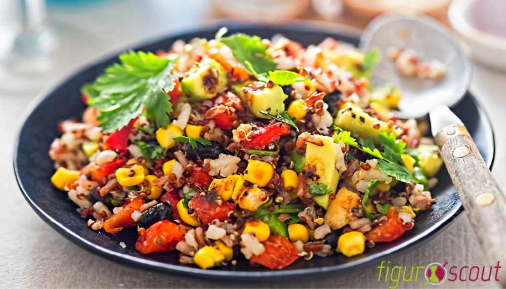 Mexikanischer Reissalat mit Quinoa - Vitalis Gesundheitszentrum